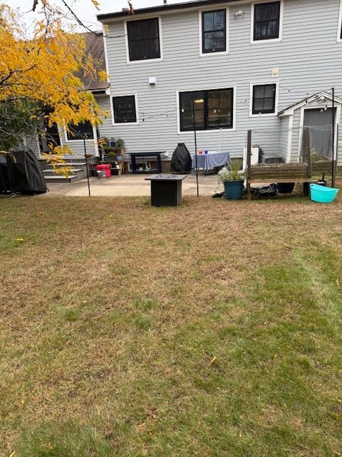 Large Level Yard Patio