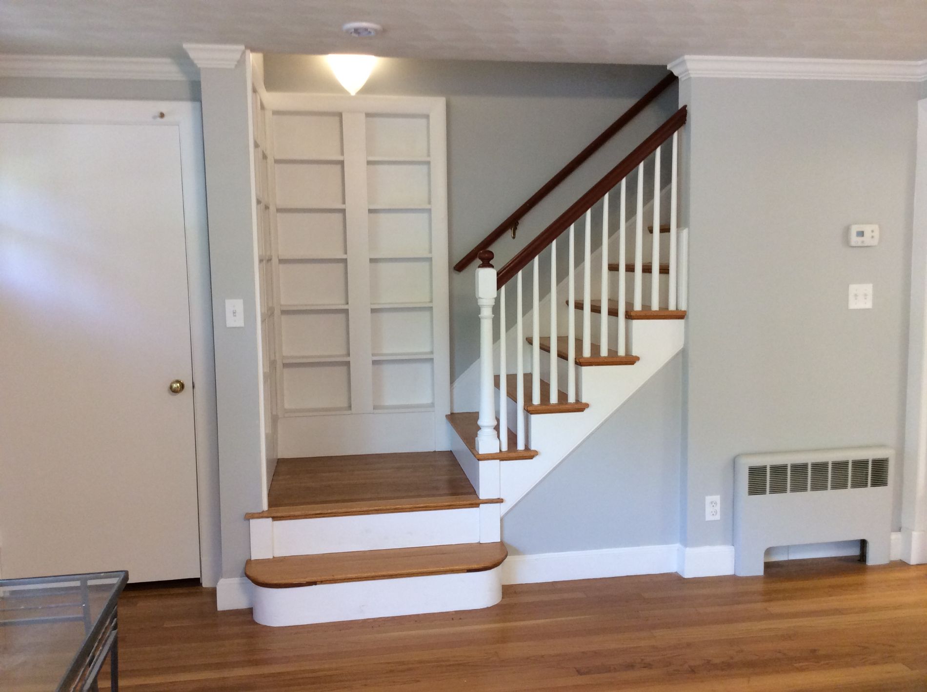 Stairs to Roughed in Upper Level from Living Room