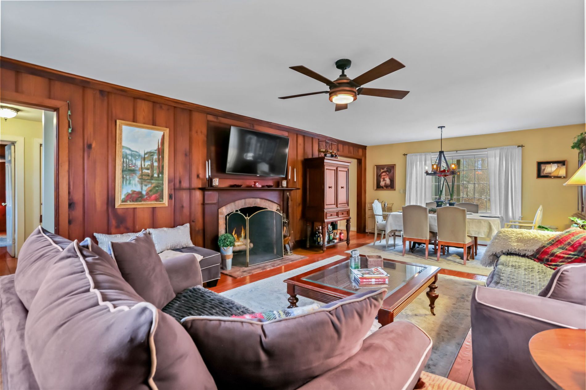 Living room looking at Dining Area